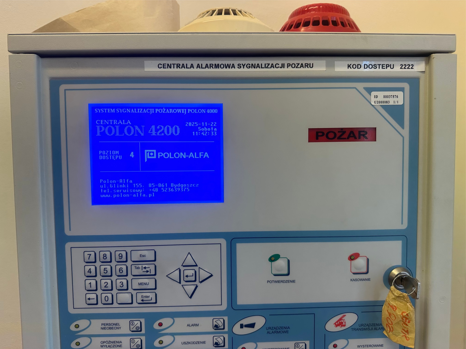 modernizacja systemu sygnalizacji pożaru centrala SSP